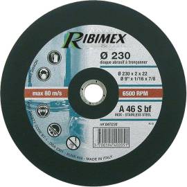 Disque Abrasif 230 mm - Plat - 230x2x22,2 mm - Inox - Résistant et Efficace - D-Work