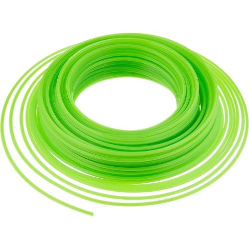 Fil Carré 50m 3,0 mm - Pour Tête Débroussailleuse - Résistant et Durable - D-Work