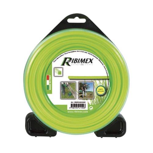 Fil Carré 105M 2,0 mm – Pour Tête Débroussailleuse – Résistant et Durable - RIBIMEX