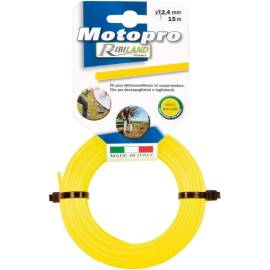 Fil Rond 15M Ø1,6 mm – Jaune pour Tête Débroussailleuse – Résistant et Durable - RIBIMEX