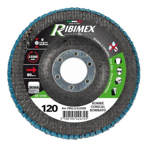 Disque à Lamelles 115 mm – Grain 80 – Idéal pour Meulage et Finition - RIBIMEX