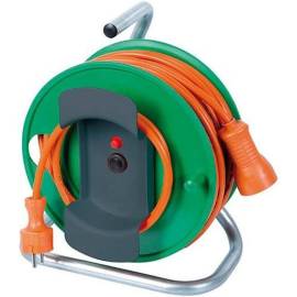 Enrouleur Électrique de Jardin 25M – Câble Orange 3x1,5 H05VV-F – Pratique et Résistant - RIBIMEX