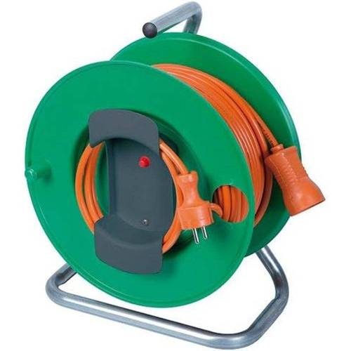 Enrouleur Électrique de Jardin 40M – Câble Orange 3x1,5 H05VV-F – Pratique et Résistant - RIBIMEX