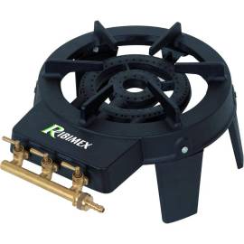 Réchaud Gaz 9KW – 3 Robinets, 2 Brûleurs – Puissant et Efficace – Idéal pour Cuisine Extérieure - RIBIMEX