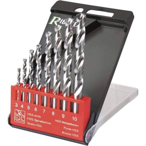 Coffret 8 Forets Pro HSS-M2 3 à 10 mm - Acier HSS-M2 - Précision et Performance - D-Work