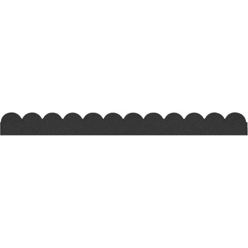 Bordure de Jardin 120x5x10 cm – Caoutchouc, Résistante aux Intempéries – Idéale pour Délimiter vos Espaces Verts - RIBIMEX