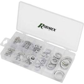 Coffret de 200 Rondelles Éventails - Acier - Assortiment Complet - Fixations Pratiques et Durables - D-Work