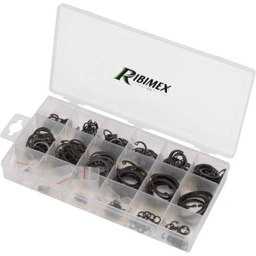 Lot de 300 Circlips Internes - Acier Traité - Coffret Pratique - Fixation Sécurisée et Durable - D-Work