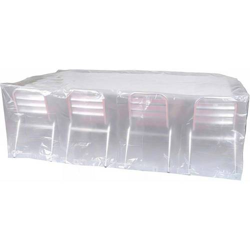 Housse 90g pour Table Rectangulaire et Chaises 250x150xH80 cm - Protection Légère et Durable - D-Work