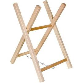 Chevalet Porte Bûche en Bois 2 Branches – 2.5 kg – Pratique et Résistant – Rangement Optimal - RIBIMEX