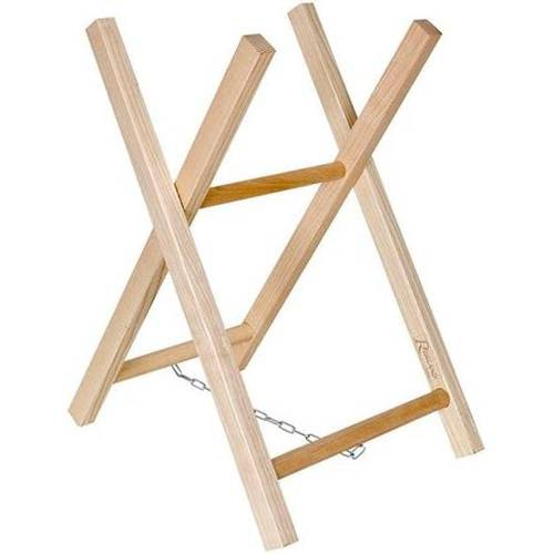 Chevalet Porte Bûche en Bois 2 Branches – 2.5 kg – Pratique et Résistant – Rangement Optimal - RIBIMEX