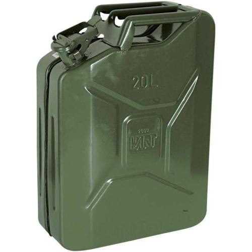Jerrican Métal 20L - Résistant et Durable - Idéal pour Stockage de Liquides - D-Work