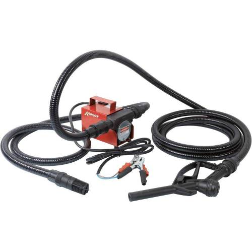 Kit Pompe Gasoil 12V 40L/min – Tuyau, Crépine et Pistolet – Idéal pour Transfert de Carburant - RIBIMEX