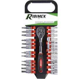 Kit Clé à Cliquet 1/4 po avec 24 Douilles - Outils de Précision - Pratique et Polyvalent - D-Work