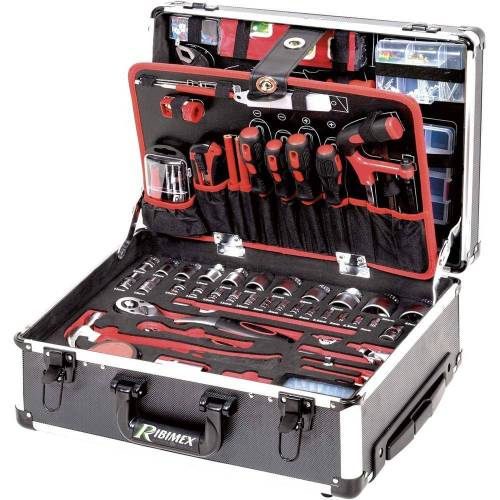 Malette Trolley d'Outillage 356 Pièces – Outils Complets et Pratiques – Idéale pour les Professionnels - RIBIMEX