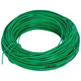 Fil Acier Plastifié 25m - D. 1,6 mm - Revêtement PVC Vert - Résistant et Durable - Fiable - D-Work