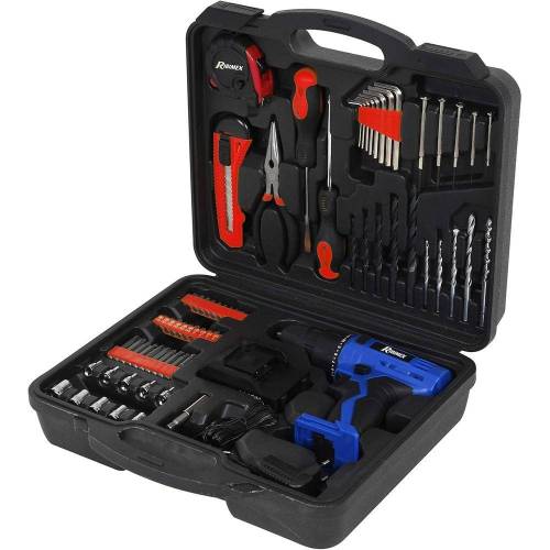 Coffret Perceuse-Visseuse 12V 1,3Ah - 1 Batterie Lithium - Pratique et Polyvalent - D-Work
