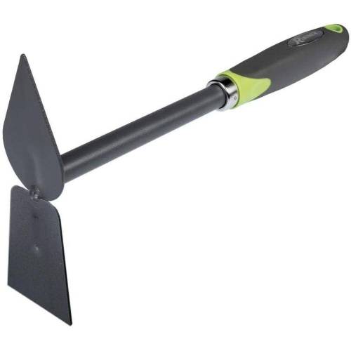 Serfouette Panne et Langue à Fleurs – Manche Bi-Matière – Outil de Jardinage Pratique – Idéal pour Aérer le Sol - RIBIMEX