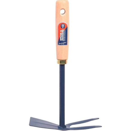 Serfouette Panne et Fourche à Fleurs – Manche Bois – Outil de Jardinage Pratique – Idéal pour Aérer le Sol - RIBIMEX