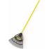 Balai à Feuille/Gazon 64 cm - Plastique - Manche Fibre 1m30 - Nettoyage Efficace et Pratique - D-Work