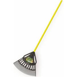 Balai à Feuille/Gazon 64 cm - Plastique - Manche Fibre 1m30 - Nettoyage Efficace et Pratique - D-Work