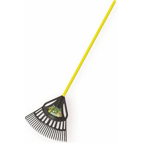 Balai à Feuille/Gazon 64 cm – Plastique, Manche Fibre 1m30 – Nettoyage Efficace et Pratique - RIBIMEX