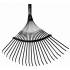 Balai à Feuille Métal 22 Dents – Sans Manche – Outil de Jardinage Efficace – Nettoyage Rapide et Pratique - RIBIMEX