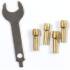 Lot de 4 Mandrins avec Clé pour PROMKIT300 – Accessoire Pratique pour Outils – RIBIMEX - RIBIMEX