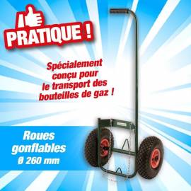 Chariot Porte Bouteille - Roues Gonflables - Pratique et Maniable - Ergonomique - D-Work