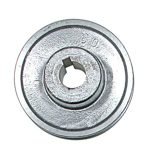 Poulie D.80 mm Axe 24 mm – 1 Gorge Type A – Résistante et Durable - RIBIMEX