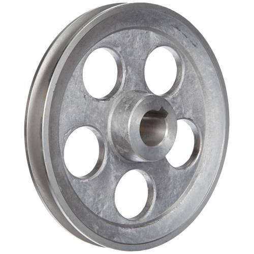 Poulie D.160 mm Axe 24 mm - 1 Gorge Type A - Résistante et Durable - Fiable - D-Work