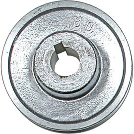 Poulie D.80 mm Axe 28 mm – 1 Gorge Type A – Résistante et Durable - RIBIMEX