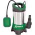 Pompe Vide Cave 750W - Inox - Base Plastique avec Flotteur - Efficace pour Évacuation des Eaux Chargées - D-Work