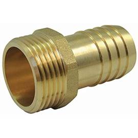 Raccord Laiton Cannelé Male 1 po 1/4 - Sortie 30 mm - Résistant et Durable - D-Work