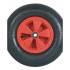Roue Gonflable 400x105 mm – Axe 25 mm, Roulement à Aiguille – Idéale pour Chariots et Remorques - RIBIMEX