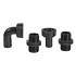 Kit Raccord Pompe 1" Droit + Coude – 1" – Raccordement Efficace et Pratique - RIBIMEX