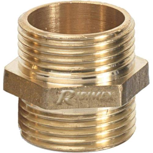 Double Mamelon Laiton M/M 1 po - Filetage NF - Résistant à la Corrosion - Durable et Fiable - D-Work