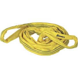 Élingue Tube 3T 3m - Jaune - Résistante et Durable - Idéale pour Levage - D-Work
