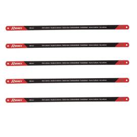 Lot de 5 Lames pour Scie à Métaux 30 cm – Acier, Résistantes et Précises – RIBIMEX - RIBIMEX
