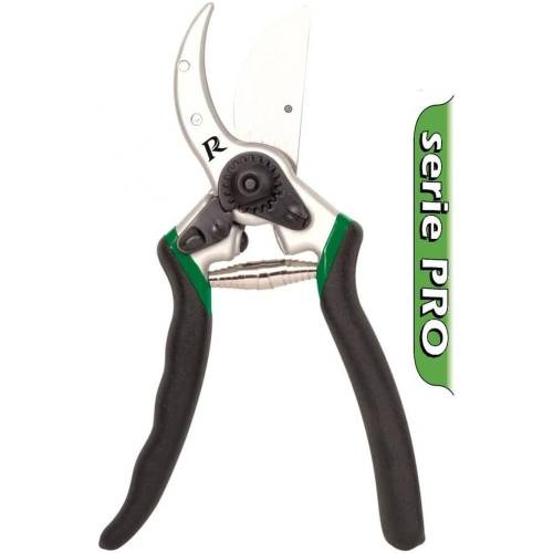 Sécateur Pro 215 mm – Aluminium Forgé, Lames Courbées – Précision et Confort d'Utilisation - RIBIMEX