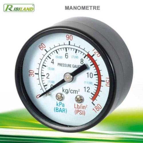 Manomètre Fileté 1/4 po M - 0,08 kg - Précision et Fiabilité - Toutes Conditions - D-Work