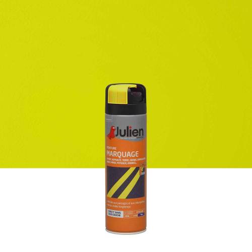 Marqueur Peinture Jaune Fluo 500 ml - Tracé Visible UV - Application Facile et Rapide - Durable - D-Work