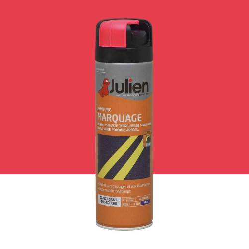 Marqueur Peinture Rouge Fluo 500 ml – Peinture Fluorescente – Idéal pour Marquage et Signalisation - RIBIMEX
