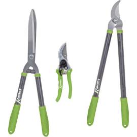 Lot de 3 Coupants - Sécateur 8 po - Cisaille à Haies et Coupe-Branches - Outils de Jardinage Pratiques - D-Work