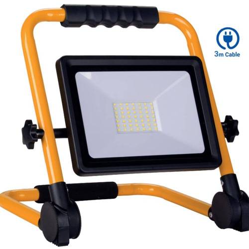 Projecteur LED 30W Portable - Éclairage Puissant et Pratique - Idéal pour Extérieur - D-Work