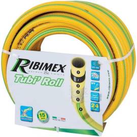 Tuyau d'Arrosage Antivrille 25M Ø25 mm – Jaune, Résistant et Flexible – Idéal pour Jardinage - RIBIMEX