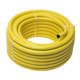 Tuyau de Arrosage Antivrille 75m D.19 mm - Jaune - Sur Touret - Résistant et Flexible - D-Work