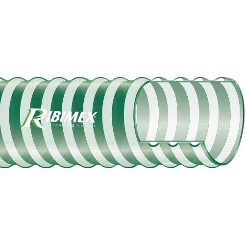 Tuyau Annelé Translucide 5m D.51 mm - Polyéthylène - Flexible et Résistant - Idéal pour Écoulement et Irrigation - D-Work