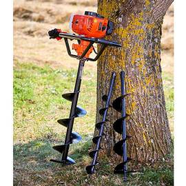 Tarière Thermique 3 Mèches 51,7CC - 22 kg - Puissante et Efficace - Longue Durée - D-Work