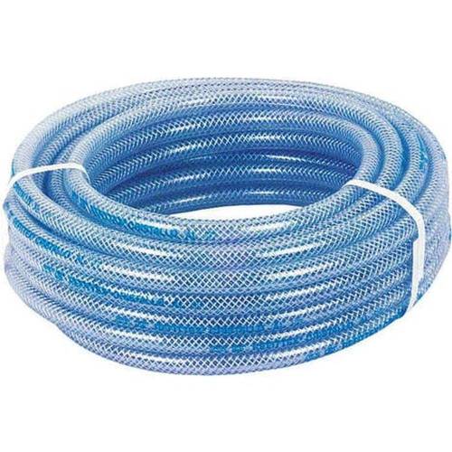Tuyau Cristal Armé 50m 13x19 mm - Résistant et Flexible - Idéal pour Transfert de Liquides - D-Work